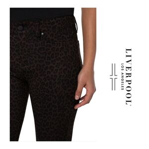 Liverpool Los Angeles Leopard Print Pants - sz 8/29 petite